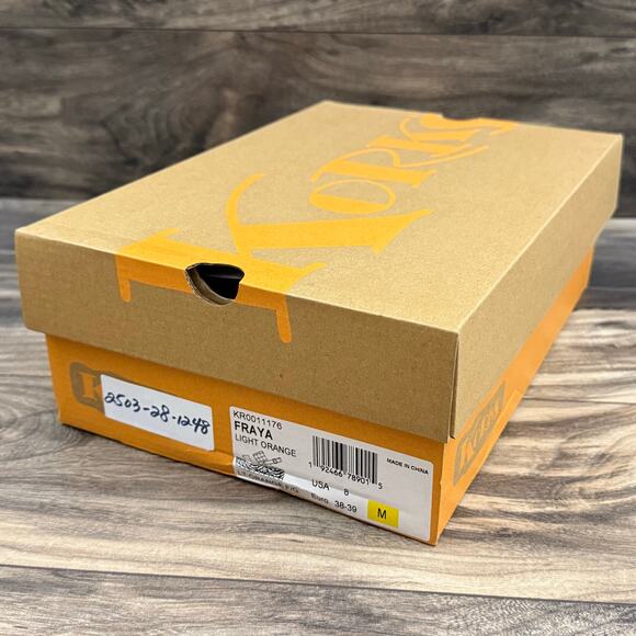 NIB Korks by Kork Ease 8M Fraya Leather Slingback Platform Wedge Sandal - Picture 11 of 11